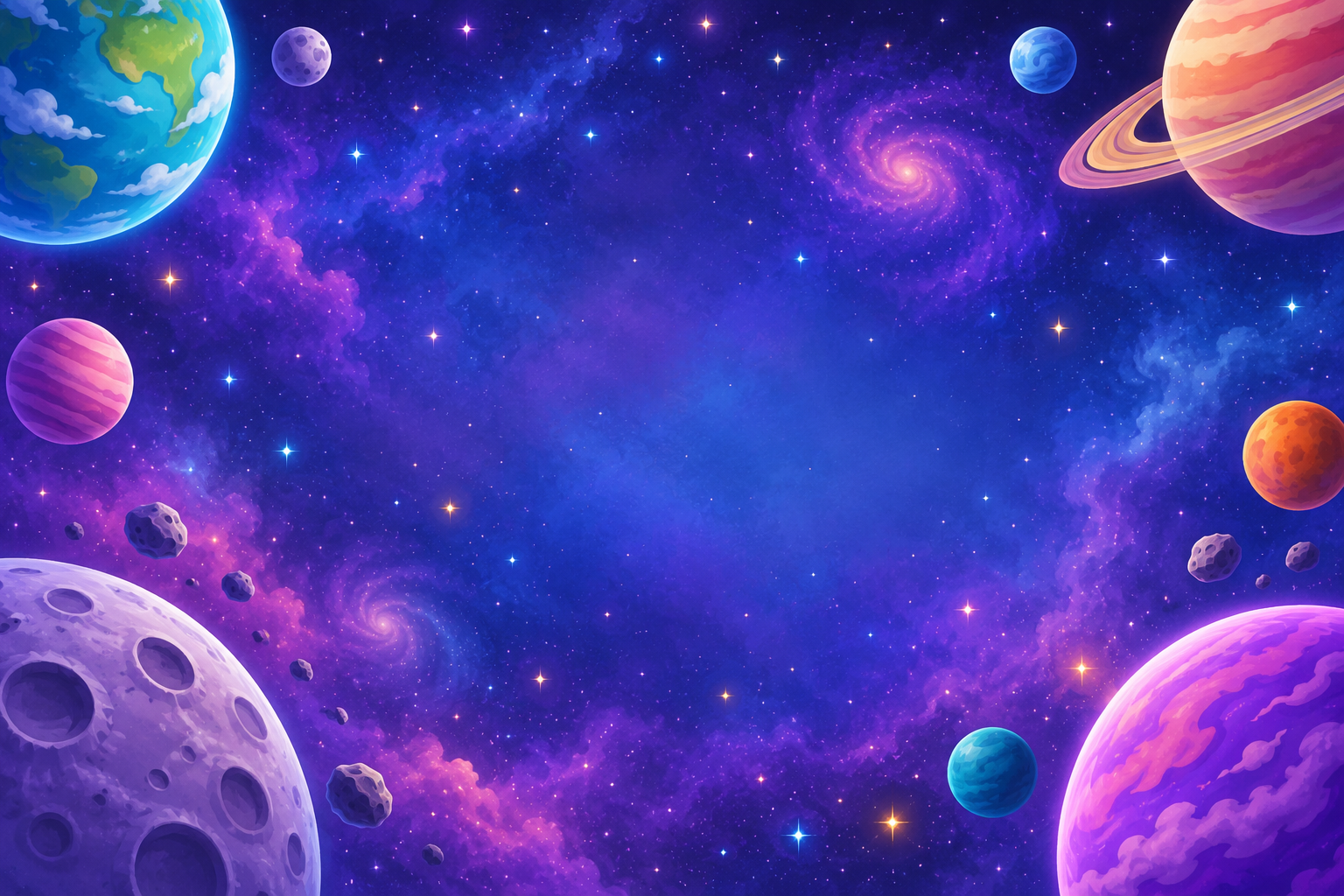 Cenário de Missão nas estrelas